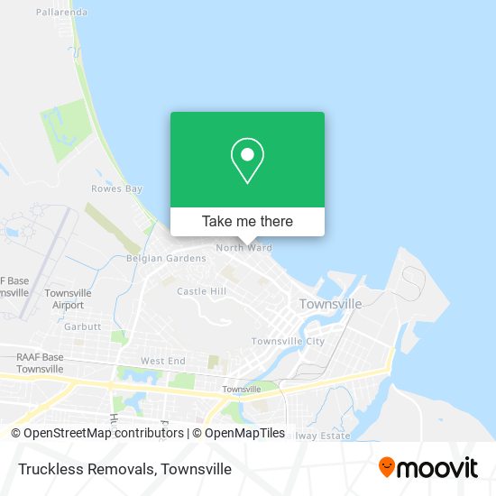 Truckless Removals map