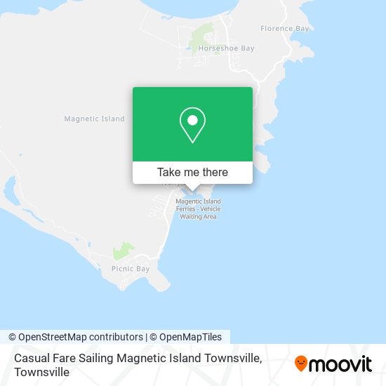 Casual Fare Sailing Magnetic Island Townsville map