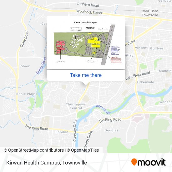 Kirwan Health Campus map