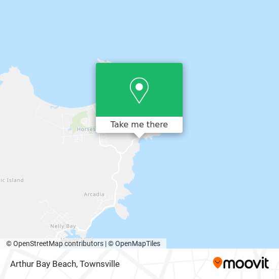 Arthur Bay Beach map