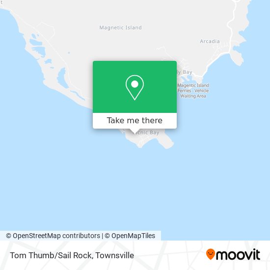Tom Thumb/Sail Rock map