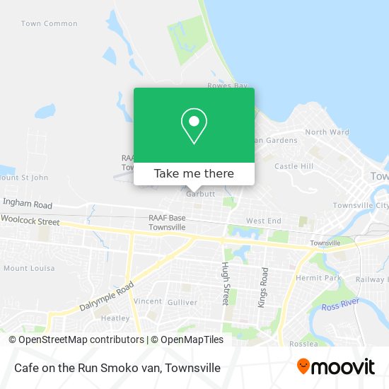 Cafe on the Run Smoko van map