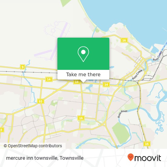 mercure inn townsville map