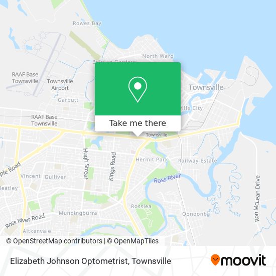 Elizabeth Johnson Optometrist map