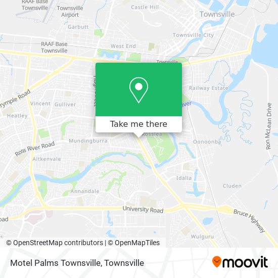 Motel Palms Townsville map