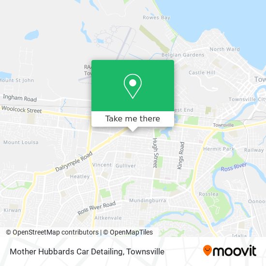 Mother Hubbards Car Detailing map