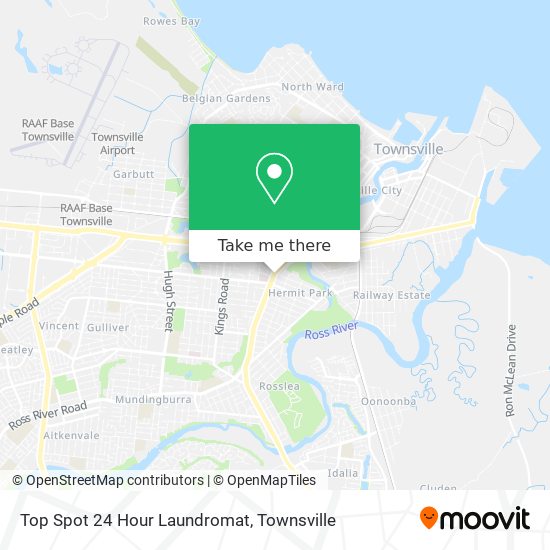 Mapa Top Spot 24 Hour Laundromat