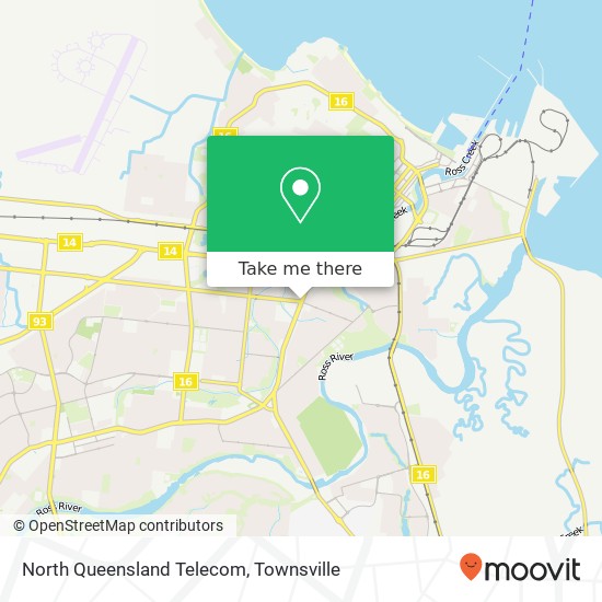 Mapa North Queensland Telecom