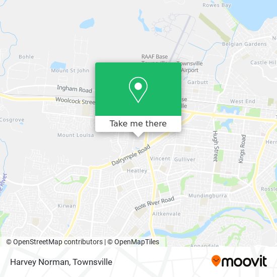 Mapa Harvey Norman