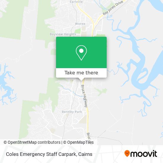 Coles Emergency Staff Carpark map