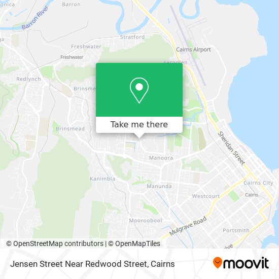 Jensen Street Near Redwood Street map