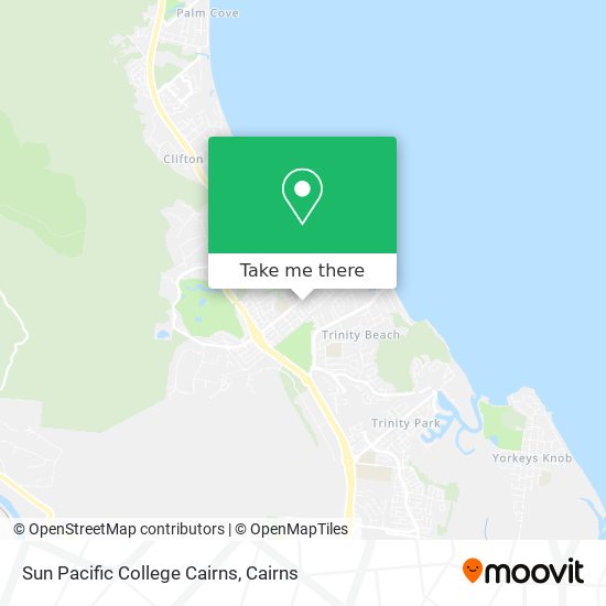 Mapa Sun Pacific College Cairns