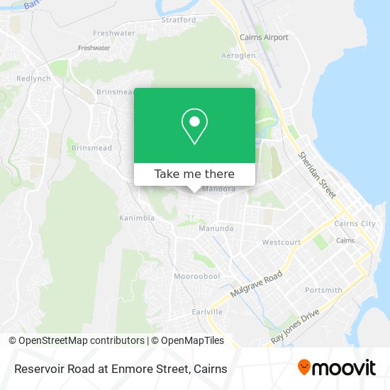 Reservoir Road at Enmore Street map