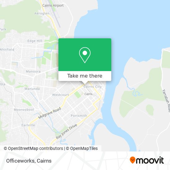 Mapa Officeworks