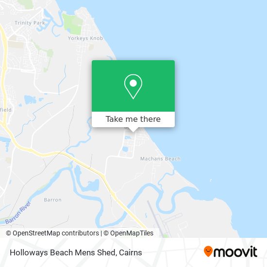 Holloways Beach Mens Shed map