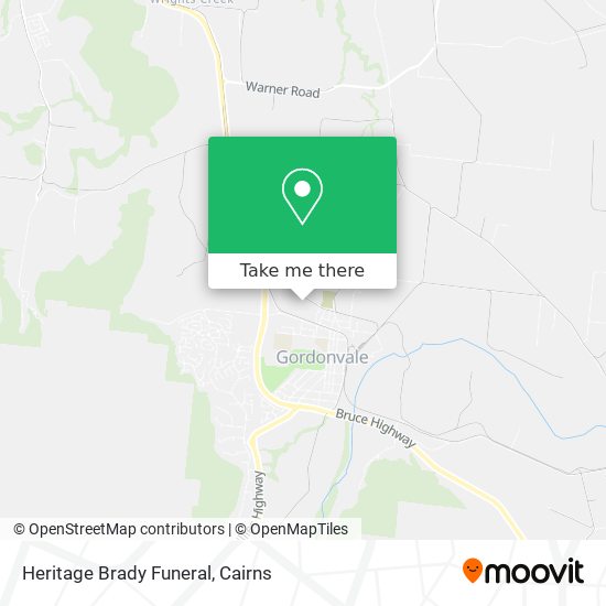 Heritage Brady Funeral map