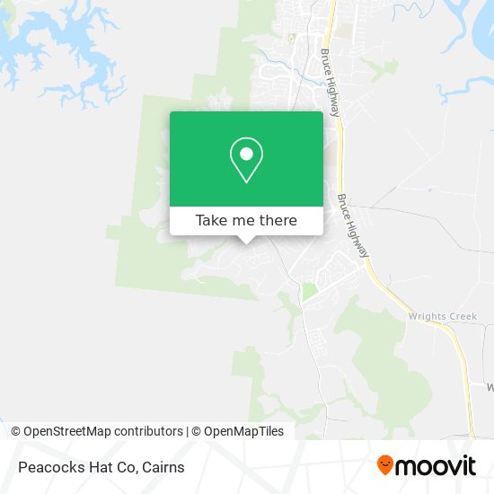 Peacocks Hat Co map