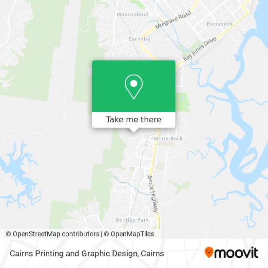 Cairns Printing and Graphic Design map