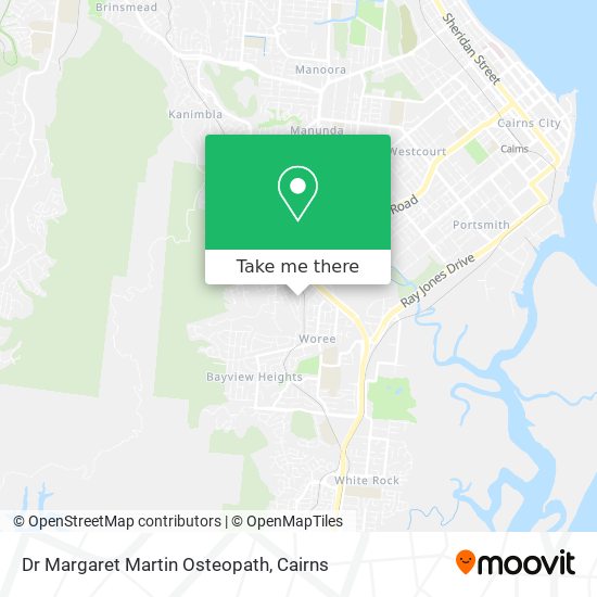 Dr Margaret Martin Osteopath map