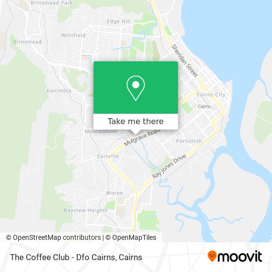 Mapa The Coffee Club - Dfo Cairns