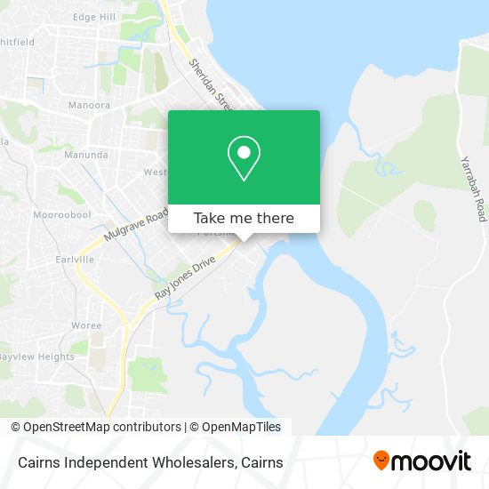 Cairns Independent Wholesalers map