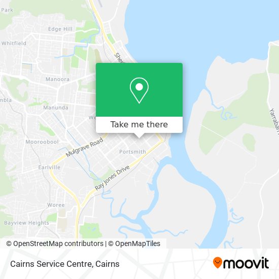 Mapa Cairns Service Centre