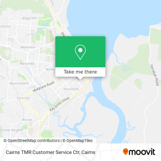 Mapa Cairns TMR Customer Service Ctr