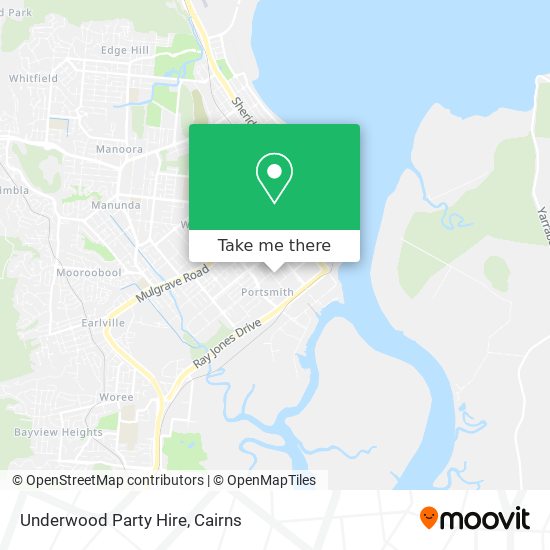 Underwood Party Hire map