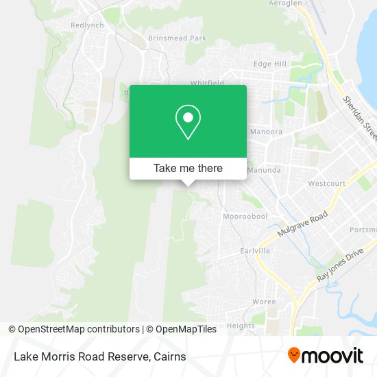 Lake Morris Road Reserve map