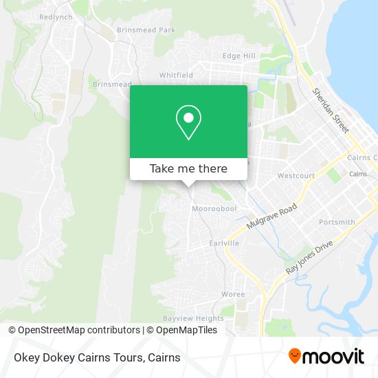 Okey Dokey Cairns Tours map