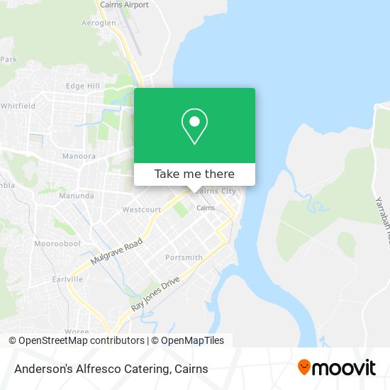 Anderson's Alfresco Catering map