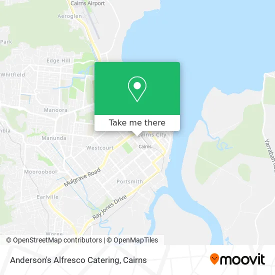 Anderson's Alfresco Catering map