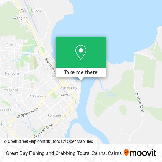 Mapa Great Day Fishing and Crabbing Tours, Cairns