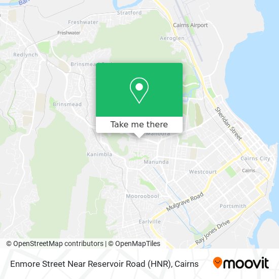 Mapa Enmore Street Near Reservoir Road (HNR)