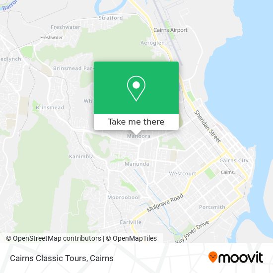 Mapa Cairns Classic Tours