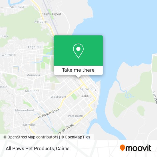 All Paws Pet Products map