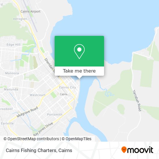 Mapa Cairns Fishing Charters