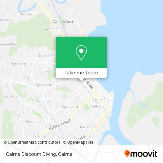 Cairns Discount Diving map