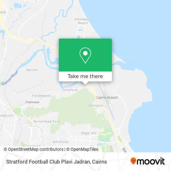 Stratford Football Club Plavi Jadran map