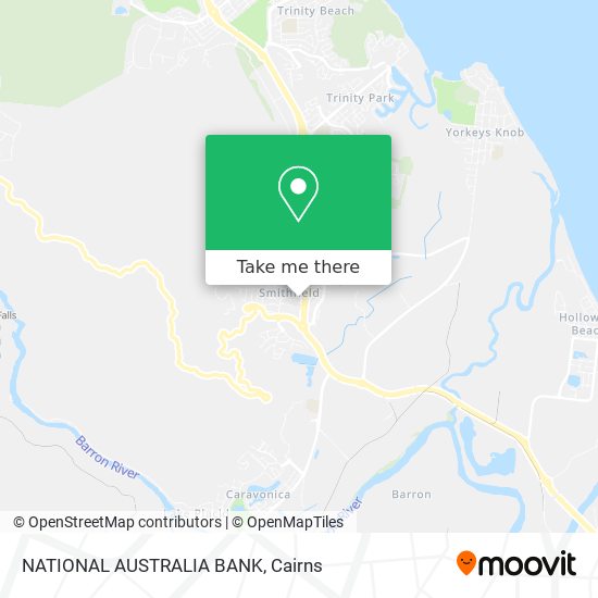 Mapa NATIONAL AUSTRALIA BANK