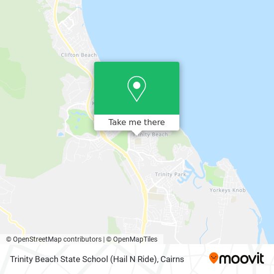 Mapa Trinity Beach State School (Hail N Ride)