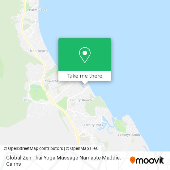 Global Zen Thai Yoga Massage Namaste Maddie map