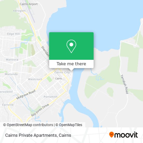 Mapa Cairns Private Apartments