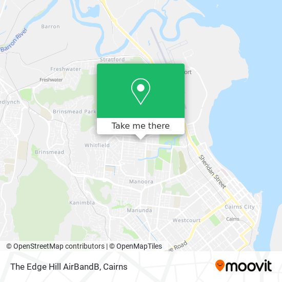 The Edge Hill AirBandB map