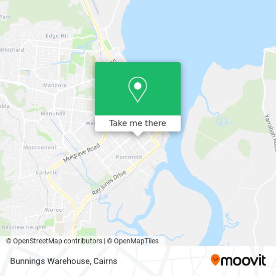 Mapa Bunnings Warehouse