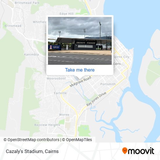 Mapa Cazaly's Stadium