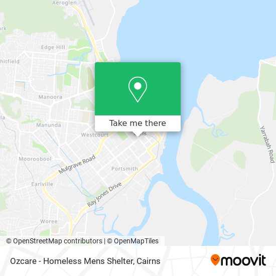 Mapa Ozcare - Homeless Mens Shelter