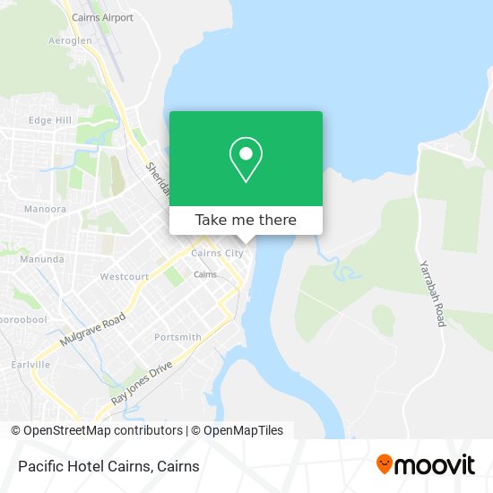 Pacific Hotel Cairns map
