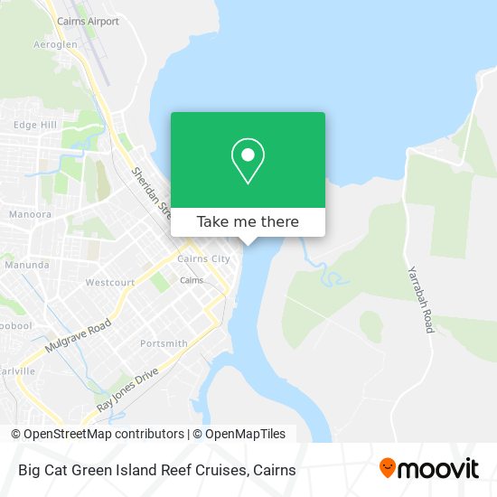 Big Cat Green Island Reef Cruises map