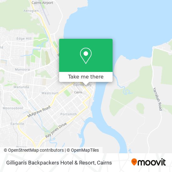 Mapa Gilligan's Backpackers Hotel & Resort